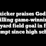 UFL kicker praises God after drilling game-winning 64-yard field goal in first attempt since high school