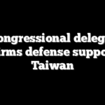 US congressional delegation reaffirms defense support for Taiwan