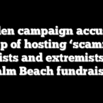 Biden campaign accuses Trump of hosting ‘scammers, racists and extremists’ at Palm Beach fundraiser