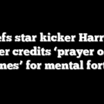 Chiefs star kicker Harrison Butker credits ‘prayer on the sidelines’ for mental fortitude