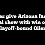 Coyotes give Arizona fans one final show with win over playoff-bound Oilers