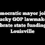 Democratic mayor joins Kentucky GOP lawmakers to celebrate state funding for Louisville