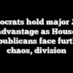 Democrats hold major 2024 advantage as House Republicans face further chaos, division