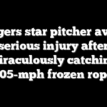 Dodgers star pitcher avoids serious injury after miraculously catching 105-mph frozen rope