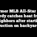 Former MLB All-Star J.J. Hardy catches heat from neighbors after starting construction on backyard field