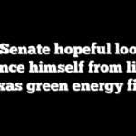 GOP Senate hopeful looks to distance himself from link to Texas green energy firm