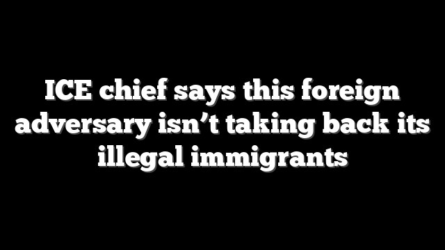 ICE chief says this foreign adversary isn’t taking back its illegal immigrants