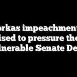 Mayorkas impeachment trial poised to pressure these vulnerable Senate Dems