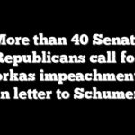 More than 40 Senate Republicans call for Mayorkas impeachment trial in letter to Schumer