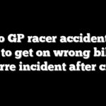 Moto GP racer accidentally tries to get on wrong bike in bizarre incident after crash