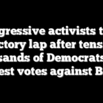 Progressive activists take victory lap after tens of thousands of Democrats cast protest votes against Biden