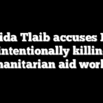 Rashida Tlaib accuses Israel of intentionally killing 7 humanitarian aid workers