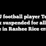 SMU football player Teddy Knox suspended for alleged role in Rashee Rice crash