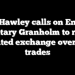 Sen Hawley calls on Energy Secretary Granholm to resign in heated exchange over stock trades