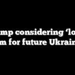 Trump considering ‘loan’ system for future Ukraine aid