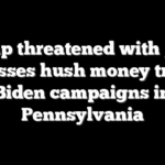Trump threatened with jail if he misses hush money trial as Biden campaigns in Pennsylvania