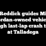 Tyler Reddick guides Michael Jordan-owned vehicle through last-lap crash to win at Talladega