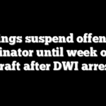 Vikings suspend offensive coordinator until week of NFL Draft after DWI arrest