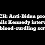WATCH: Anti-Biden protester derails Kennedy interview with blood-curdling screams
