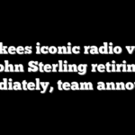 Yankees iconic radio voice John Sterling retiring immediately, team announces