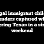 3 illegal immigrant child sex offenders captured while entering Texas in a single weekend
