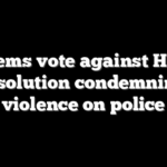 61 Dems vote against House resolution condemning violence on police