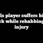 Angels player suffers bizarre setback while rehabbing knee injury