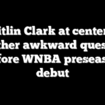 Caitlin Clark at center of another awkward question before WNBA preseason debut