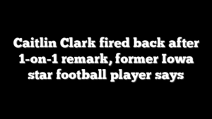 Caitlin Clark fired back after 1-on-1 remark, former Iowa star football player says