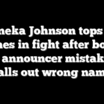 Cherneka Johnson tops Nina Hughes in fight after boxing ring announcer mistakenly calls out wrong name