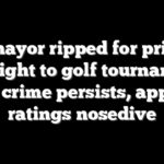 DC mayor ripped for private jet flight to golf tournament while crime persists, approval ratings nosedive