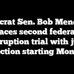 Democrat Sen. Bob Menendez faces second federal corruption trial with jury selection starting Monday