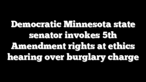 Democratic Minnesota state senator invokes 5th Amendment rights at ethics hearing over burglary charge