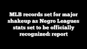 MLB records set for major shakeup as Negro Leagues stats set to be officially recognized: report