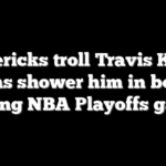 Mavericks troll Travis Kelce, fans shower him in boos during NBA Playoffs game