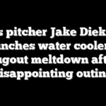 Mets pitcher Jake Diekman launches water cooler in dugout meltdown after disappointing outing