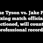 Mike Tyson vs. Jake Paul boxing match officially sanctioned, will count for professional records