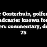 Peter Oosterhuis, golfer and broadcaster known for his Masters commentary, dead at 75