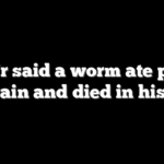 RFK Jr said a worm ate part of his brain and died in his head
