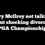 Rory McIlroy not talking about shocking divorce at PGA Championship