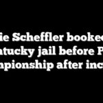 Scottie Scheffler booked into Kentucky jail before PGA Championship after incident