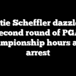 Scottie Scheffler dazzles in second round of PGA Championship hours after arrest