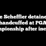 Scottie Scheffler detained and handcuffed at PGA Championship after incident