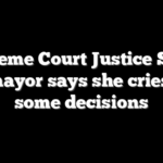 Supreme Court Justice Sonia Sotomayor says she cries after some decisions