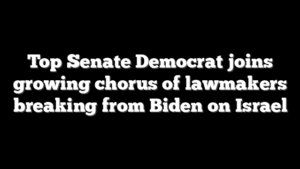 Top Senate Democrat joins growing chorus of lawmakers breaking from Biden on Israel