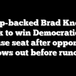 Trump-backed Brad Knott on track to win Democratic NC House seat after opponent bows out before runoff