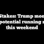 VP Stakes: Trump meeting with potential running mates this weekend