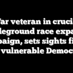 War veteran in crucial battleground race expands campaign, sets sights firmly on vulnerable Democrat