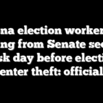 Arizona election worker seen stealing from Senate security desk day before election center theft: officials