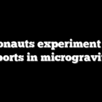 Astronauts experiment with sports in microgravity